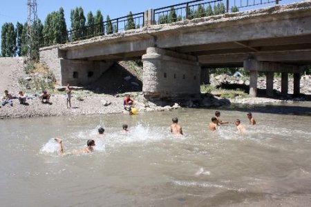 Murat Nehri'nde Çamur Banyosu