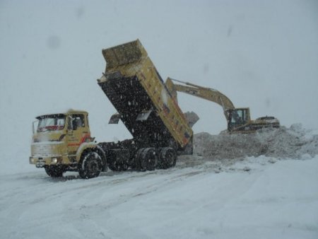 Muş Belediyesi Günde 180 Kamyon Kar Taşıyor