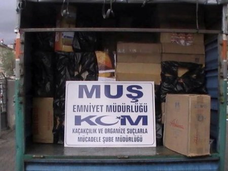Muş'ta kaçak sigara operasyonu