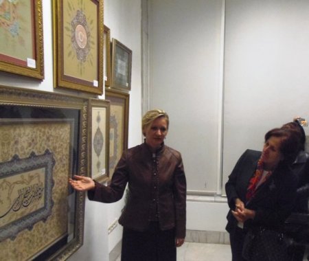 Mustafakemalpaşalı bayanların tezhip eserleri Bursa’da sergileniyor