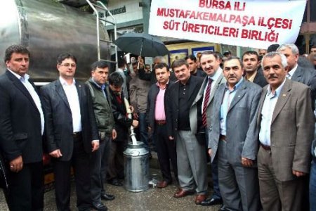 Mustafakemalpaşalı Üreticiler 30 Ton Sütü Ücretsiz Dağıttı