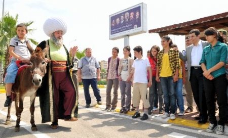 Nasrettin Hoca’dan trafik dersi