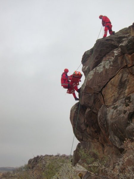 Nevşehir UMKE, kanyonda tatbikat yaptı
