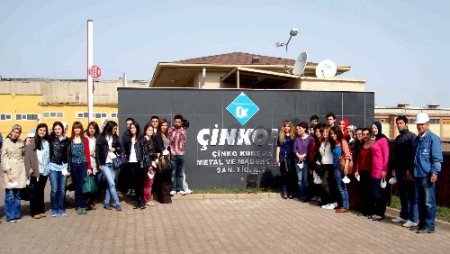 Nevşehir Üniversitesi Kimya Bölümü öğrencileri Çinkom’u ziyaret etti