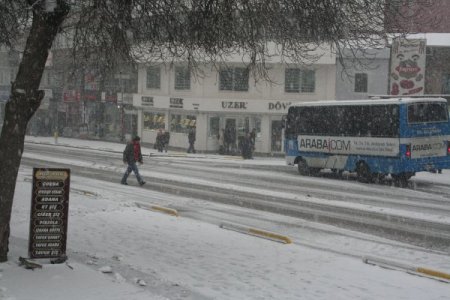 Nevşehir'e Beklenen Kar Yağdı