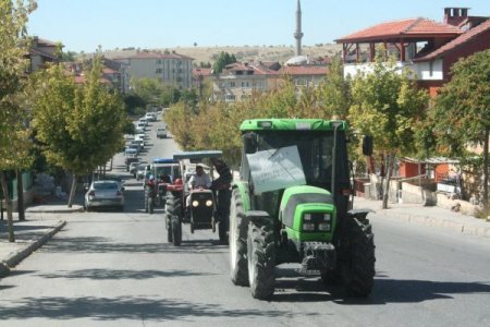 Nevşehirli patates üreticileri eylem yaptı