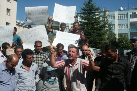 Nevşehirli patates üreticileri eylem yaptı