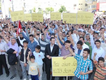 Niğde'de İsrail'e Lanet, Filistin'e Destek Mitingi Düzenlendi
