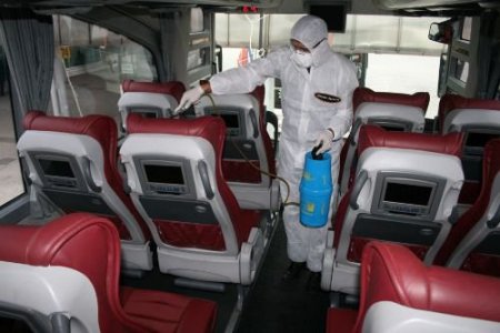 Nilüfer Turizm, Domuz Gribine Karşı Otobüsleri Dezenfekte Ettiriyor