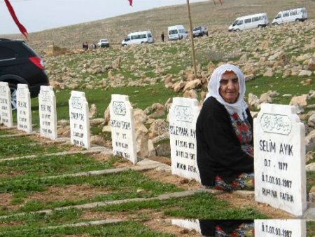 Nusaybin Açıkyol Köyünde Pkk'nın 23 Yıl Önce Katlettiği 6'sı Çocuk 8 Kişi Anıldı