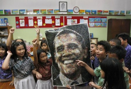 Obama'nın başarısı Endonezya'da da yankılandı