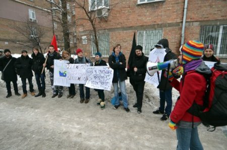 ODTÜ'lü öğrenciler için Kiev’de destek eylemi yapıldı