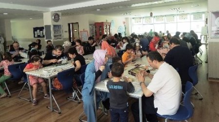 Öğrenciler, velileriyle birlikte maket yaptı