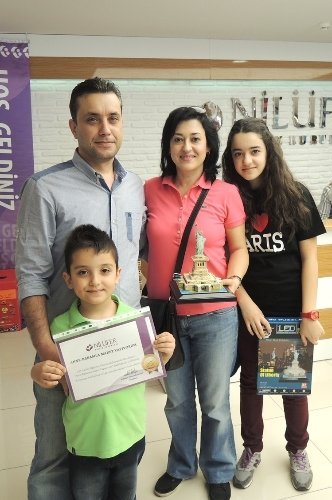 Öğrenciler, velileriyle birlikte maket yaptı