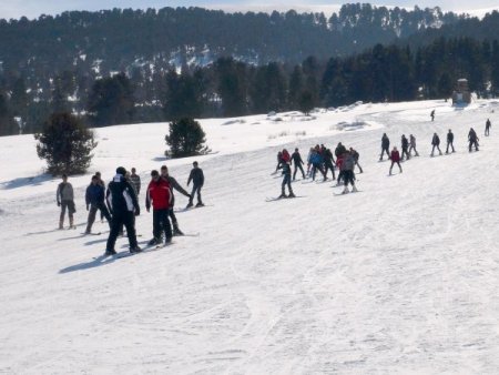 Öğrenciler, yarıyıl tatilini kayarak geçiriyor