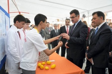 Öğrenciler araştırma projelerini Bilim Fuarı'nda sergiledi