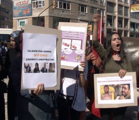 Öğrenciler terör olaylarını protesto etti