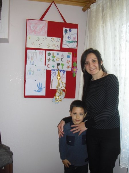 Öğretmen ayağına geldi, hayata sımsıkı tutundu