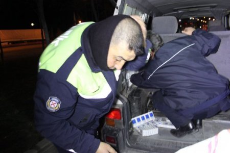 Okul müdürünün aracından 5 bin paket kaçak sigara çıktı