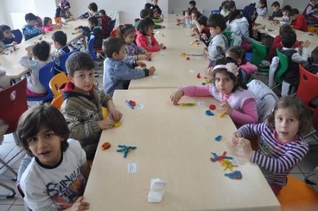 Okul öncesi çocukları hünerlerini sergiledi