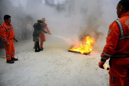 Okulda nefes kesen tatbikat