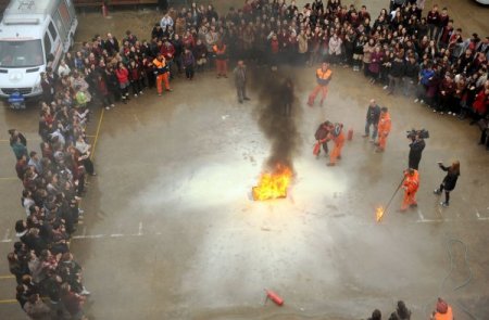 Okulda nefes kesen tatbikat