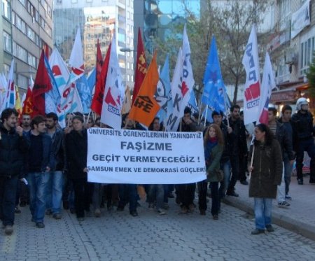 OMÜ’deki olaylar protesto edildi
