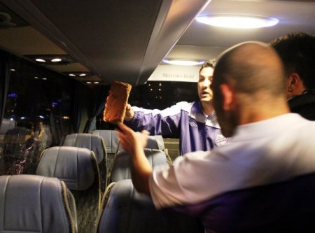 Ordusporlu Monje'nin kafasına taş isabet etti