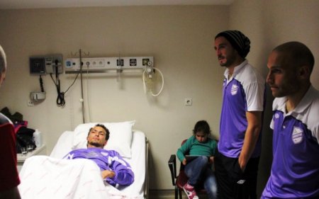 Ordusporlu Monje'nin kafasına taş isabet etti