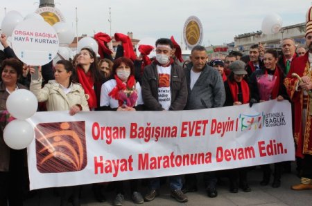 Organ bağışı için yürüdüler