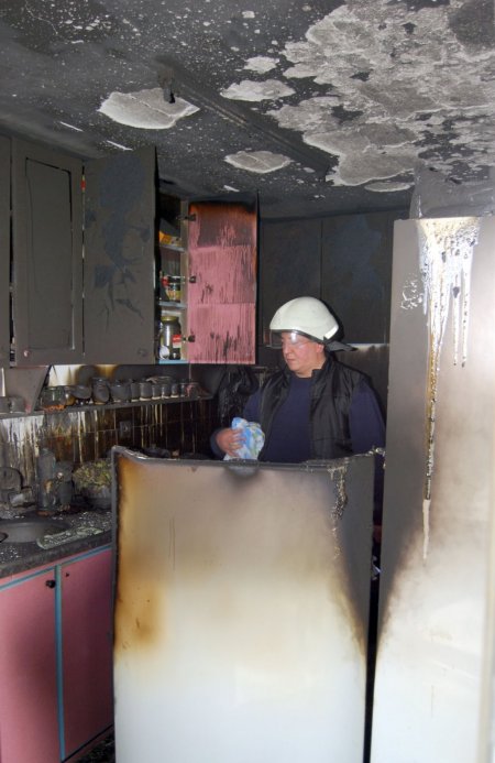 Orhaneli’nde buzdolabı tüpü patladı