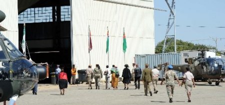 Orta Afrika Cumhuriyeti’nde ölen Güney Afrikalı askerler için tören