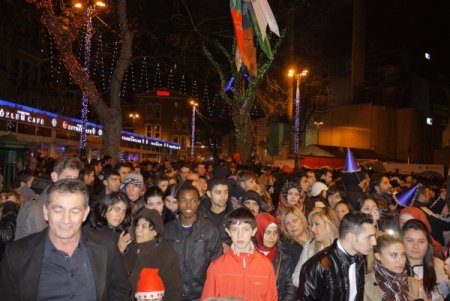 Ortaköy'de yılbaşını davul zurnayla karşıladılar