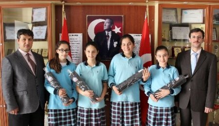 Ortaokullar proje yarışmasında Yamanlar rüzgârı