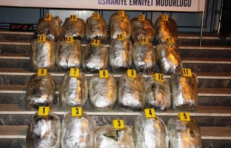 Osmaniye’de 189 kilo esrar ele geçirildi