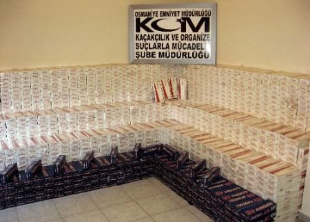 Osmaniye'de 29 Bin 760 Paket Kaçak Sigara Ele Geçirildi