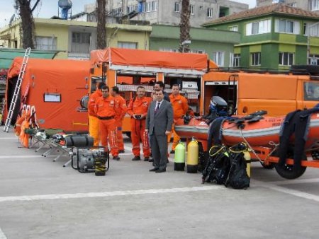 Osmaniye'de Doğal Afetle Mücadele Malzemeleri Sergilendi