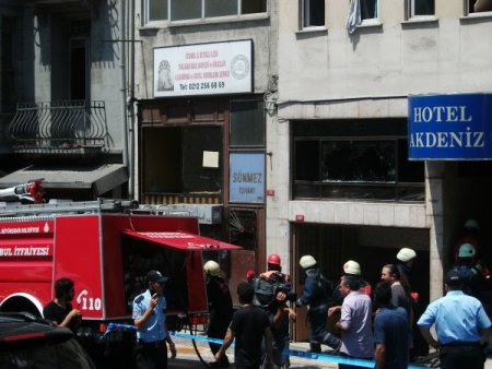 Otelde Yangın Korkuttu
