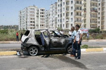 Otomobil İçinde Yanarak Can Verdi
