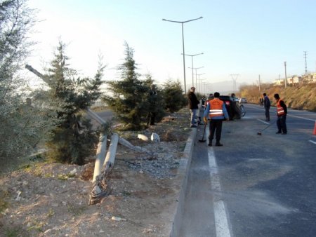 Otomobil takla attı, 3 kişi yaralandı