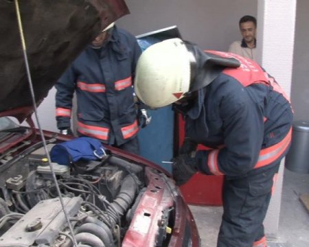Otomobile Saklanan Yılanı Süt Vererek Yakalamaya Çalıştılar