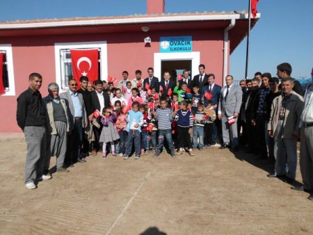 Ovacık Köyü İlköğretim Okulu'nun yeni binası hizmete açıldı