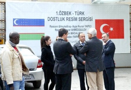 Özbekistan-Türkiye dostluğu resimle perçinleşti
