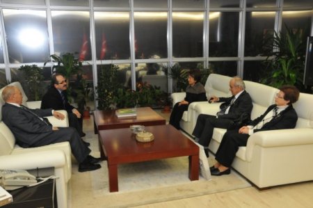 Özden İnönü Toker, OMÜ Rektörlüğü'nü ziyaret etti