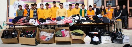 Özel Aziziye Lisesi öğrencilerinden Suriyeli mültecilere yardım