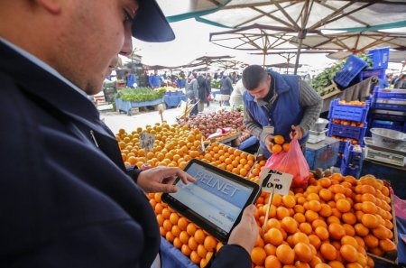 Pazar yerlerinde tablet bilgisayarlı denetim