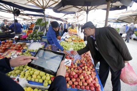 Pazar yerlerinde tablet bilgisayarlı denetim