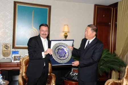 Pekin heyetinden Başkan Gökçek'e ziyaret