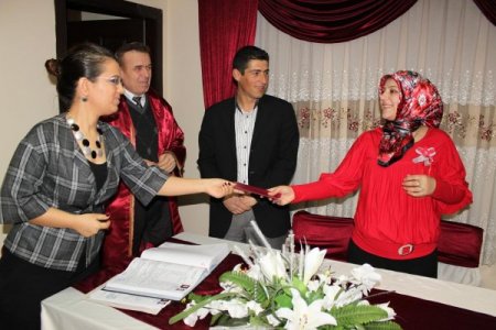 Polatlı’da 7 Çift Sevgililer Günü'nde Evlendi