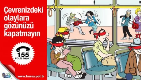 Polis, Karikatürlü Afiş Hazırladı, '155 İmdat' İhbarları Arttı